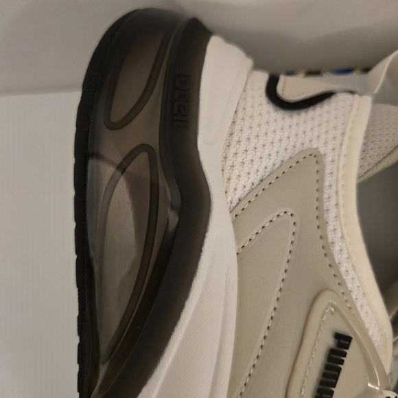 PUMA SoftRide Off White Gym Sneakers Cell Thrill Athletic Shoes Mens Size 8.5 - Picture 13 of 17